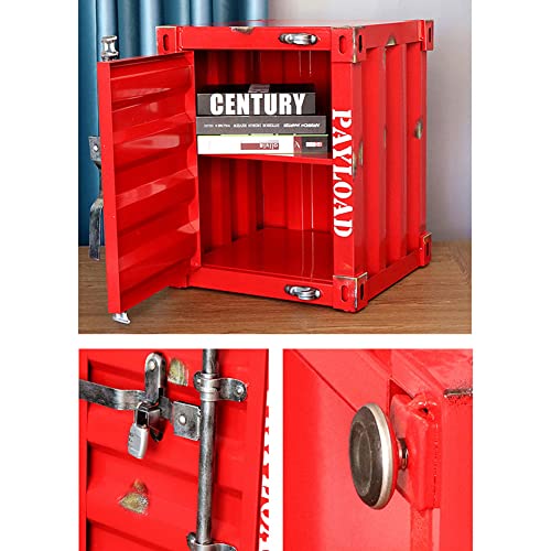 Gabinete contenedor tipo mesita de noche industrial para proteger objetos 4