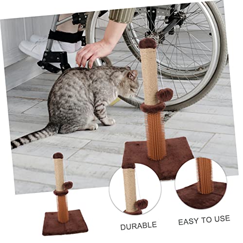 Arbre à chat Toddmomy avec base confortable et poteau d'escalade résistant - 3