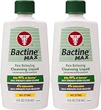 Bactine Max Pain Relieving Cleansing Liquid, 4 Oz, 2Count