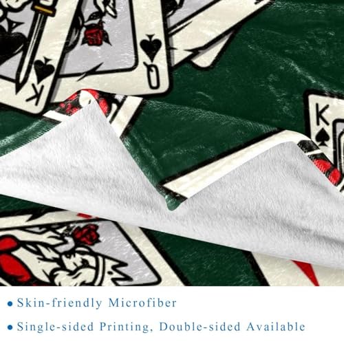 Couverture douce et confortable Flush of Spades plaid microfibre - 3