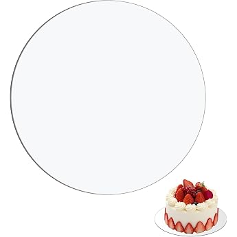 26cm Acrylic Cake Plate Round - Pack of 2