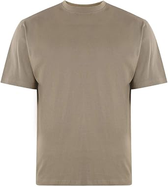 KAM Big & Tall Olive Plain T-Shirt - Men's