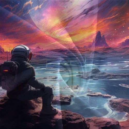 Ensemble de literie imprimé Cosmos IOFEER en microfibre de qualité - 7
