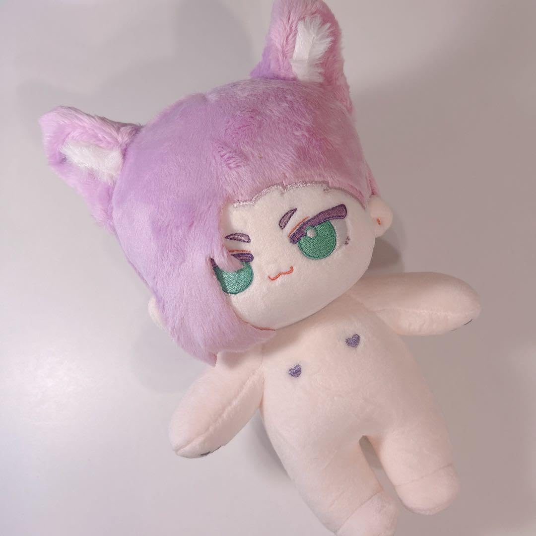 Amazon.co.jp: 20cm大な可愛い着せ替えぬいくるみ紫髪緑目 : おもちゃ