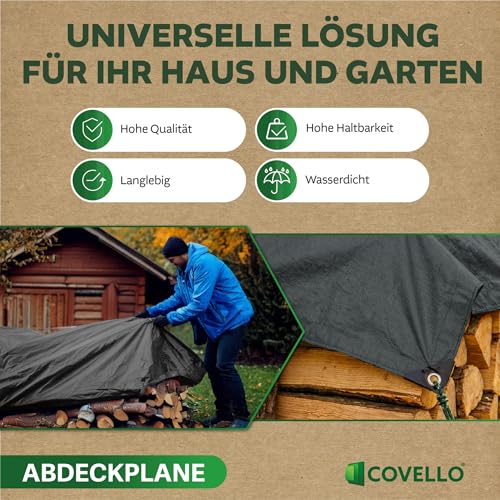 Lona impermeable exterior Covello 3m x 5m de 180g para protección integral 5