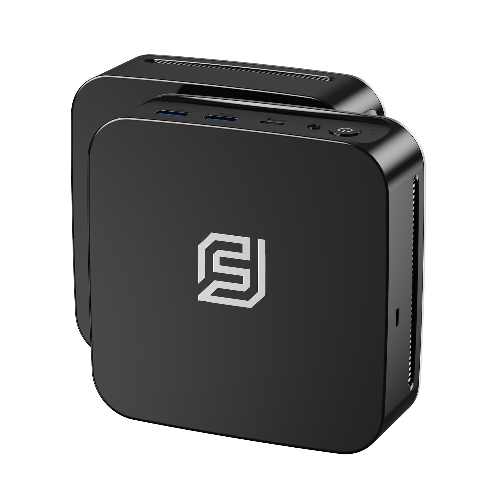 FUNYET Mini PC Win 11 Pro Laptop, Alder Lake N95(fino a 3.4Ghz, 15W) 16GB DDR4 RAM 512GB SSD, Desktop Computer 4K, DP+HDMI/WiFi/BT5.0/RJ45/USB3.2 Laptop, Nero