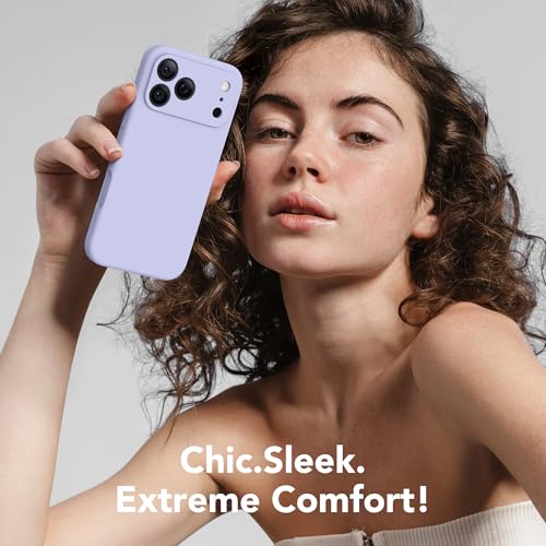 Image of Magnetic for iPhone 17 Pro Max Case, Compatible with MagSafe, [Full Camera Protection][Screen Protector] Silicone Shockproof Protective Phone Case for iPhone 17 Pro Max 6.9 inch, Lilac