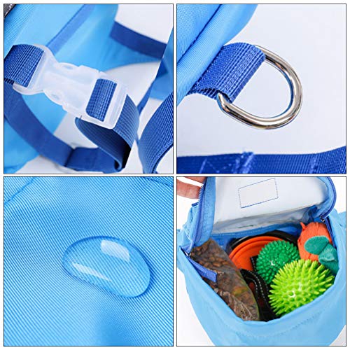 Mochila Balacoo Pet TPE impermeável de tecido de nylon para cães para viagens ao ar livre, animais d