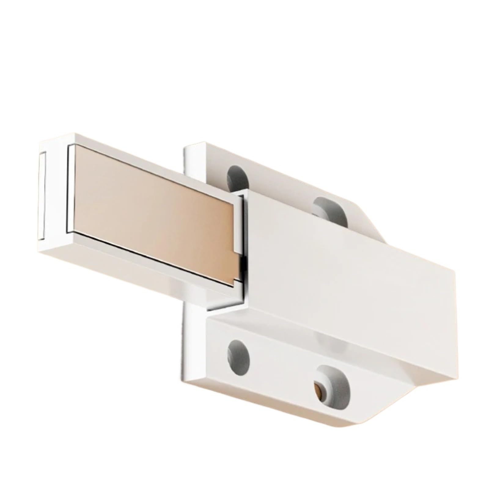 10pcs Magnet Cabinet Door Catches Plastic Push to Open Touch Magnetic Catch Heavy Duty Latch Hardware Stopper for Cabinets and Bookcases(White)
