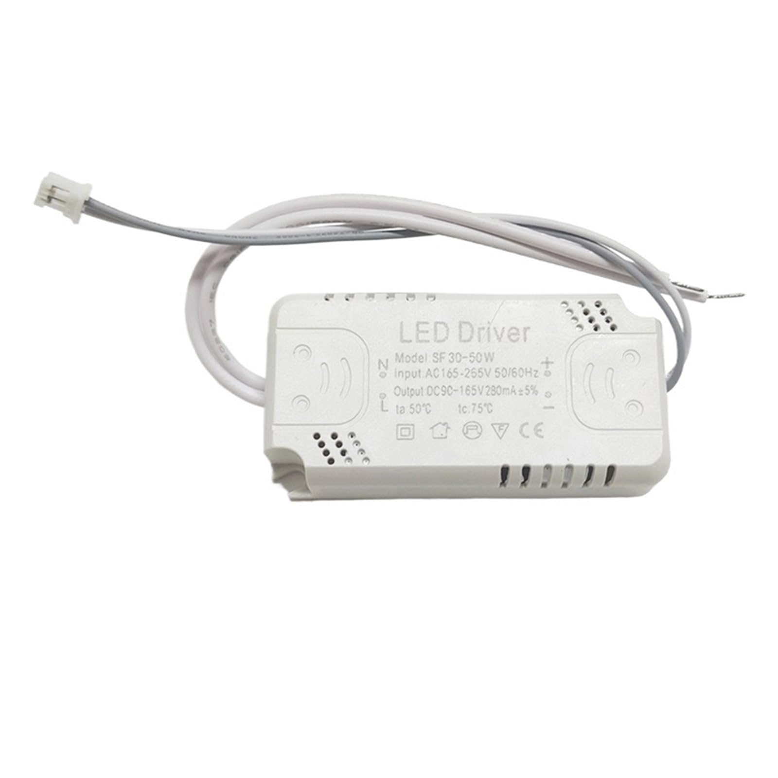 FCARUMIQP LED Driver Adapter for Lighting AC165-265V Non-Isolating for Ceiling Light Replacement 8-24W 30-50W 60-80W(30-50W)