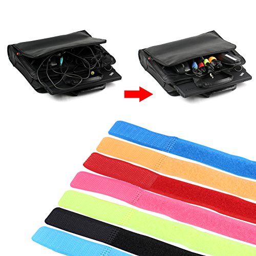 Wendry 50pcs Cable Ties, Reusable Wire Organiser Cable Holder Magic Tape Ties Cord Lead Straps Perfect for Home,Office(Pink) - Image 3