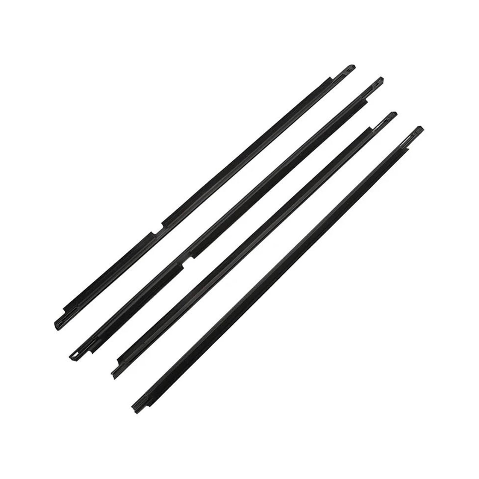 Yuqudgelky Black 4Pcs Chrome Weatherstrip Window Trim For Toyota For Land For Cruiser Lc200 Series 2008-2021 7572060070(Black)