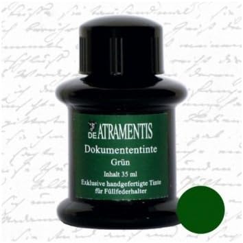 De Atramentis Document Ink-Green 35 mL fountain pen bottled ink