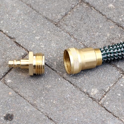 Image of SIGURANTA RV vent plug prevent freezing in winter helps drain water from water pipes, suitable for camping RVs, boats, garden hoses, water pipe Blow Out Plug brass quick connector (male)