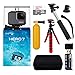 GoPro Hero7 Silver Bundle with Handheld Monopod, 12" Flexi-Tripod, Float Handle, GoPro Case, Memory Card Reader, Tripod Adapter, and Sandisk 16GB MicroSDHC Memory Card