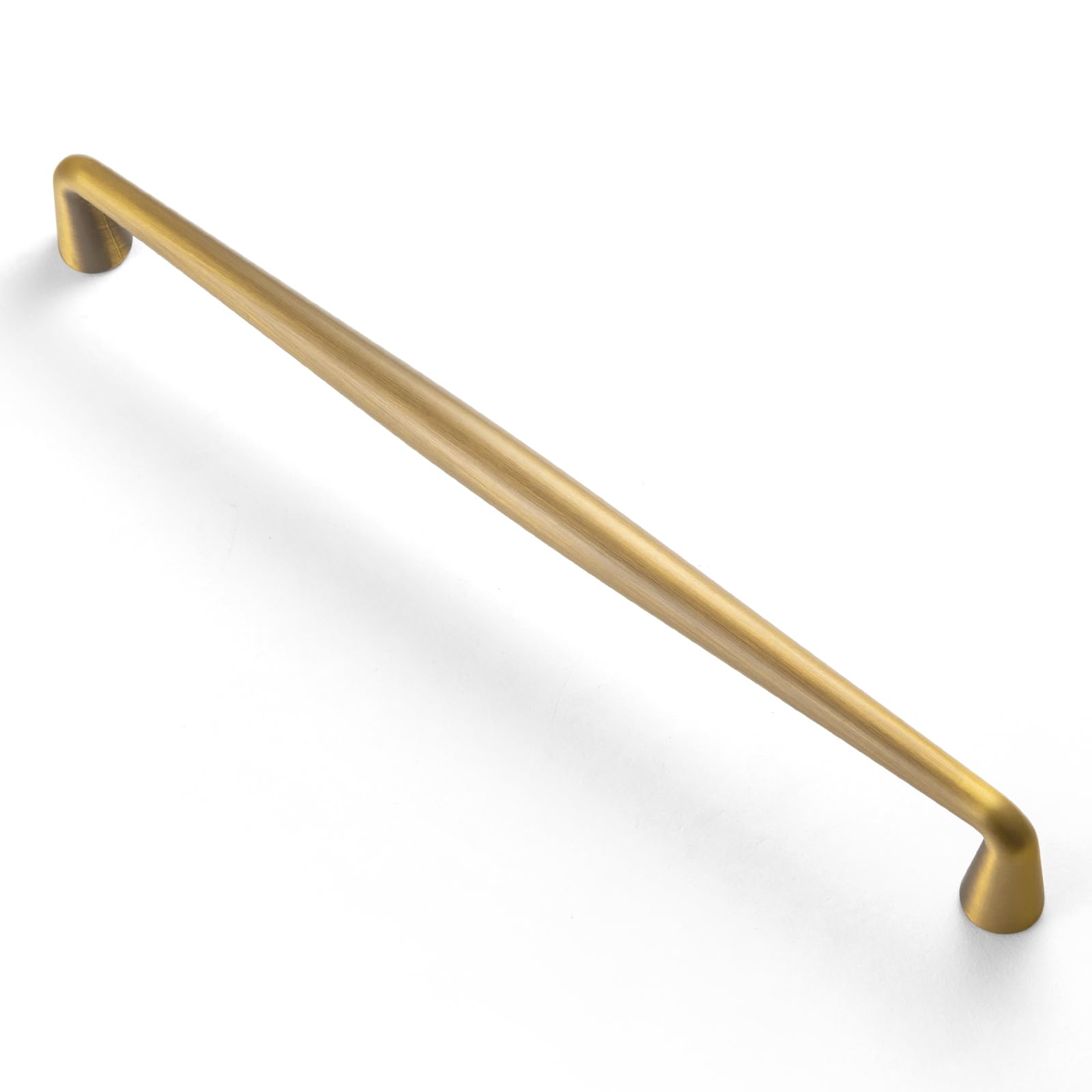 Goo-Ki Brushed Brass Bronze Zinc Alloy Cabinet Handles - 6.3''(160mm) Hole Center Affordable Luxury Cabinet Pull Hardware for Bedroom, Kitchen, 6 Pack