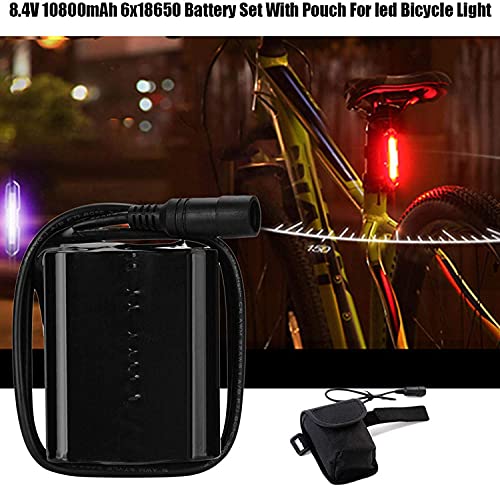 hwljxn Fiets Mobile Power Box Batterijopslagkoffer, oplaadbare batterij voor fietsverlichting of koplampen, 6x18650 Hoge… - Afbeelding 8
