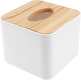 方形のティッシュボックス、木製ふた付きティッシュボックス、家庭用取り外し可能なミニ木製ティッシュボックス
