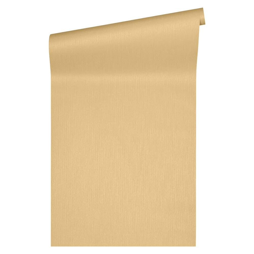 Papel pintado Versace liso tejido no tejido 10.05 m x 0.70 m Amarillo Fabricado en Alemania 34327-5