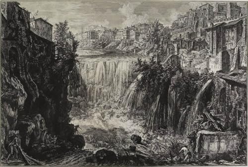 Affiche Cascade de Tivoli de Piranesi | Tableau Art Mural Salon 60x90cm