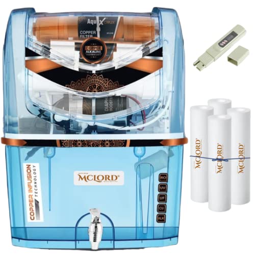 MCLORD AQUA CRUX Water Purifier RO+UV+Taste Adjuster(MTDS) with Active