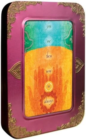 Tree-Free Greetings Noteables Notecards In Reusable Embossed Tin, 12 Card Assortment, Recycled, 4 x 6 Inches, Us Always, Multi Color (76071)