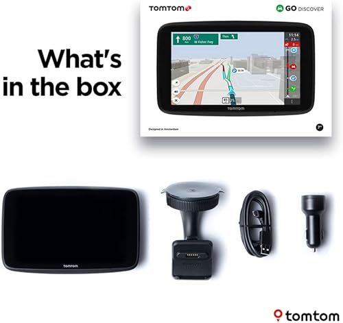 Miniatura 6 de TomTom GO Discover Dispositivo de navegación GPS de 7 pulgadas con congestión de tráfico y alertas de cámara de velocidad gracias al tráfico