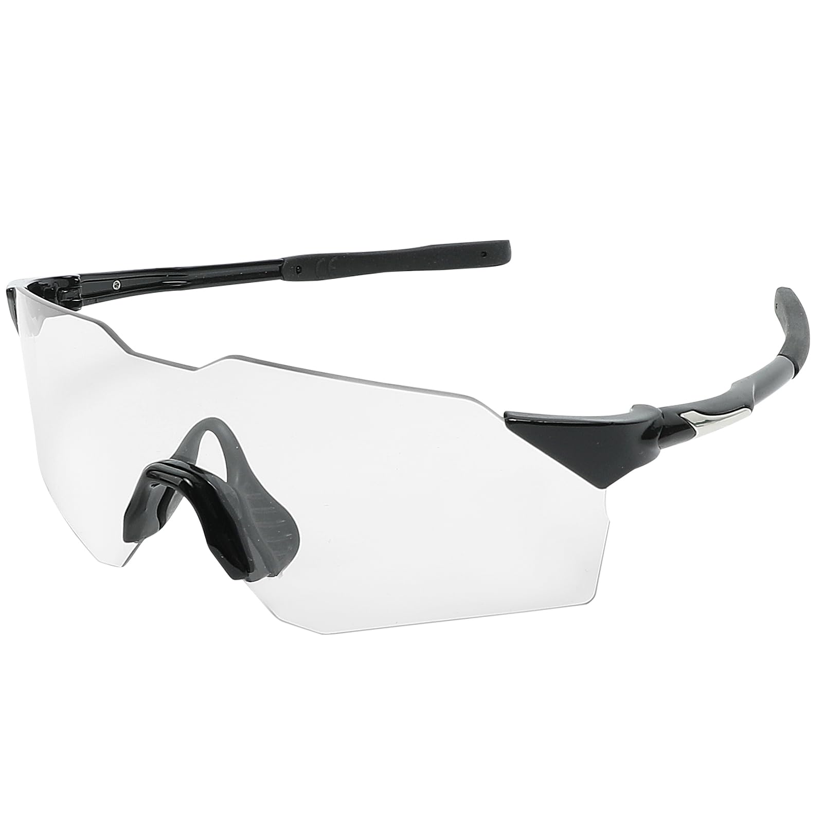 SPFASZEIV Gafas de Ciclismo Fotocromáticas para HHombre, Gafas Deportivas Polarizadas UV 400, Gafas Transparentes a Prueba de Viento para Bicicleta de Carretera para Correr y Ciclismo