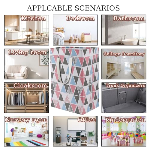 Image of 75L Waterproof Laundry Hamper Collapsible Laundry Basket Cotton Handle Laundry Bag Large Clothes Storage Toy Organization for Bathroom Bedroom Laundryroom College Dorms