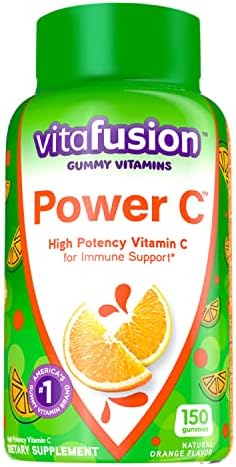 vitafusion Power C Gummy Immune Support* With Vitamin C, Delicious Orange Flavor, 150ct (50 Day Supply), From America’s Number One Gummy Vitamin Brand