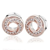 Algopix Similar Product 9 - Pair of Stainless Steel Rhinestone