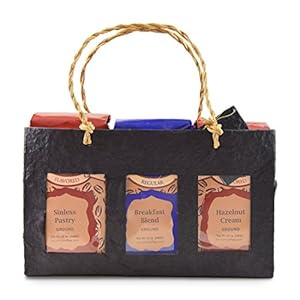 Churchill Coffee Gift Set – Three 12 oz bags – Sinless Pastry – Hazelnut Cream – Breakfast Blend – Ground