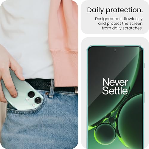 Image of FIRST MART Tempered Glass Screen Protector Compatible With OnePlus Nord 3 5G (6.7 Inches) With Back Nano Membrane, Edge To Edge Coverage With Easy Cleaning Kit | Black