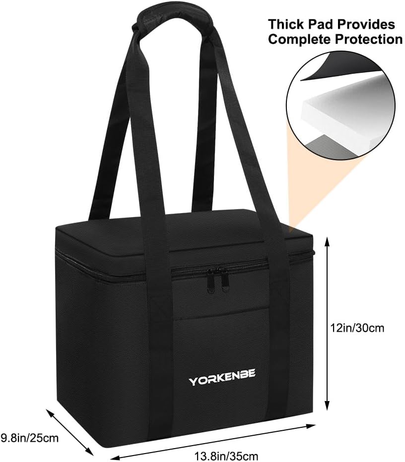 carrying case compatible with jackery explorer 1000 v2, water resistant padded portable power station storage bag, for rv travel, outdoor camping