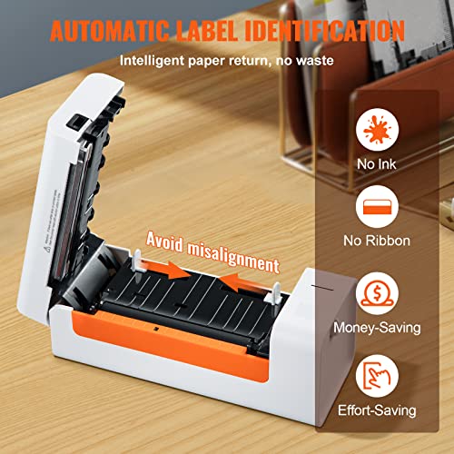 Vevor Thermal Label Printer, Shipping Label Printer For Width Of 1.57" - 4.25" Labels, W/Japanese Rohm Printer Head & Auto Label Recognition, Compatible W/Usps, Amazon, Ebay, Etsy, Ups,Etc #TOP5