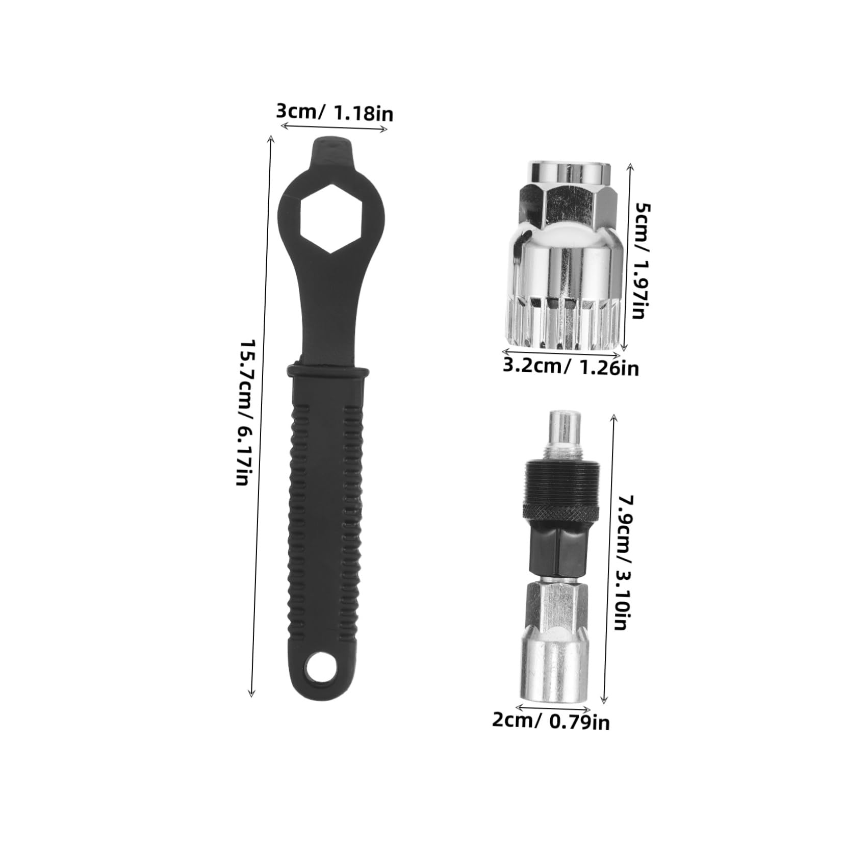 Cabilock 1 Set Bike Repair Tool Kit Easy Installation Crank Removal and Bottom Bracket Tool for All Models Durable and Beginner Friendly