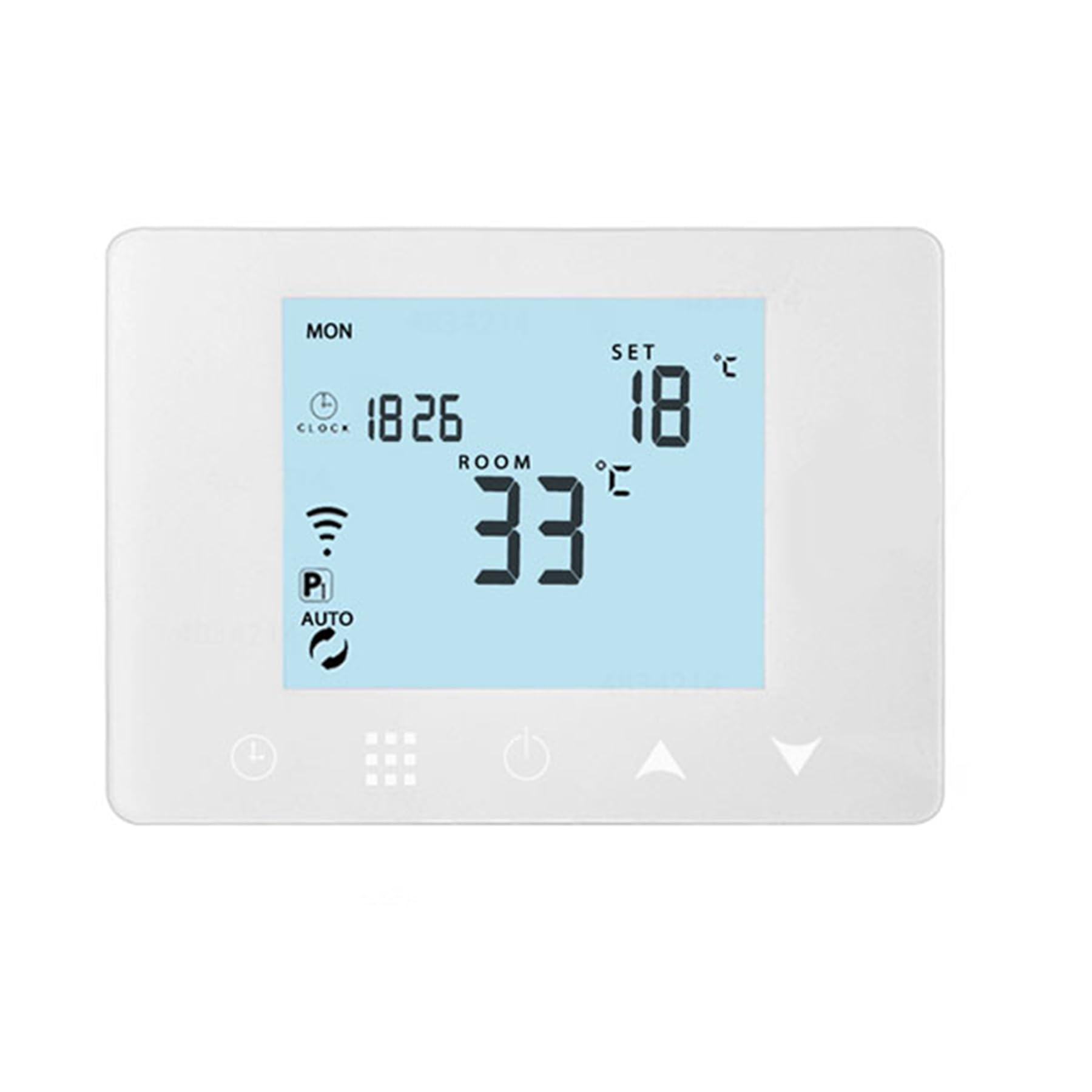 Cronotermostato Termostato WiFi per caldaia gas/acqua, Termostato Smart da Parete Intelligente compatibile con Alexa e Google, Funzione Programmabile