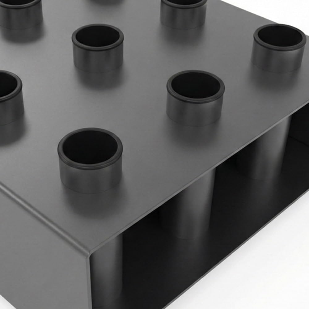 Soporte vertical para 9 barras olímpicas Viok Sport - Acero inoxidable