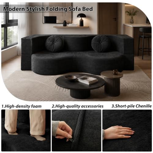 Sofá cama 2 plazas pequeño verde de 150cm con diseño moderno y apertura click-clack 5