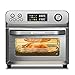 HSapientia® 24L Mini Horno Sobremesa Convección,1800W Freidora sin Aceite con 10 Programas, Freidora Aire,Horno Aire Caliente con 8 Accesorios Gratis, Air Fryer, Temperatura regulable,con Recetas