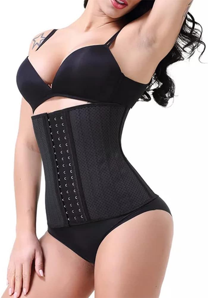 Tummy Control High Waist Trainer Slimming Sport Women Three-Row Buckle Adjustable Super Breathable Trimmer