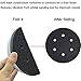 M-jump 6-Inch 6 Holes Hook and Loop Soft Sponge Cushion Interface Buffer Pad