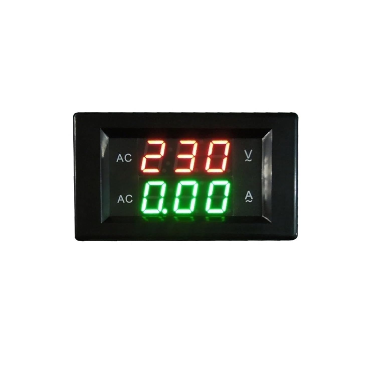YB4835VA AC Voltage Ammeter for Single Phase AC 10A 50A 100A 200A 500A 1000A Volt Amp Panel Meter AC 0-500V Voltage Meter(Black Cover,AC100A (Open-Closed))