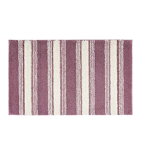 Image of Obsessions Soft & Plush Bath Mat | Quick Dry, Stain & Skid Resistant | Luxuriously Soft, Long Lasting Color | TPR Latex Backing, Size 40x60 cm, Onion Pink & Plum