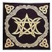 Urhause Tarot Tischdecke,49 * 49CM Triple Moon Pentagramm Altartuch Spirituelle Heilung Tarot Tischmatte Enthusiasten Psychologische Berater für Spielkarten Drucke Beliebtes Stressabbau-Spielzeug