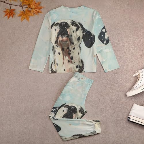 Dalmatian PrintBoys Casual Comfort Pajamas, Long Sleeve Pajama Set140CM4