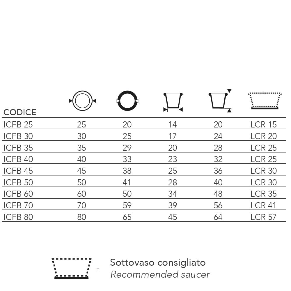 Garden Italia Vasi Vaso per piante tondo Campana con festoni ICFB Diam.80 cm alt.64 Made in Italy in resina colore impruneta - Resiste al gelo - Antiurto Leggero