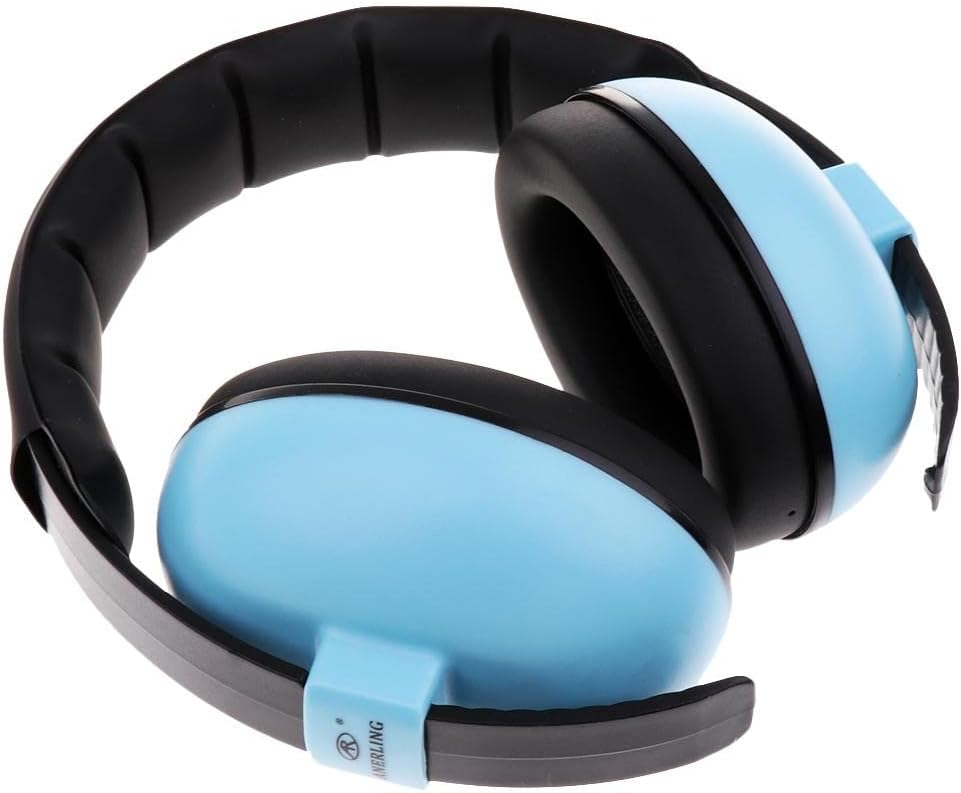 Children Ear ion Noise Reduction Earmuffs for Sports Events and Concerts, NRR 26dB Ear Defenders for Kids and Teenagers - Blue, as described