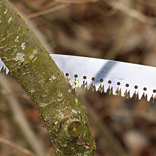 Image of Walensee 7.7FT Pole Saw for Tree Trimming, Manual Tree Saw with Steel Blade & Adjustable Stainless Steel Extension Pole, Lightweight Long-Reach Tree Trimmer & Pole Pruner at Forestry Yard Garden Patio