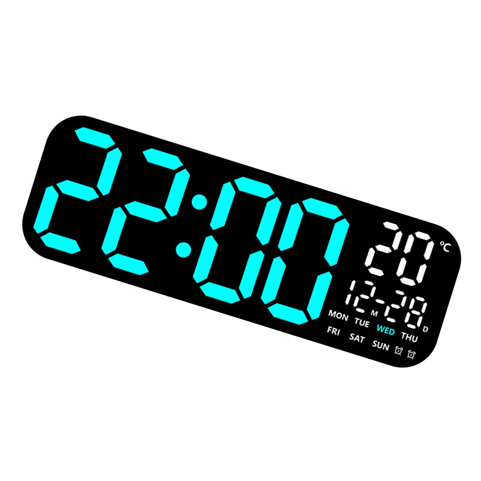 Horloge murale LED pour chambre à coucher et révisions d'étudiants